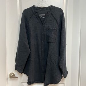 Aerie linen cover up